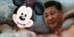 Mickey and Xi Jinping Meme Template