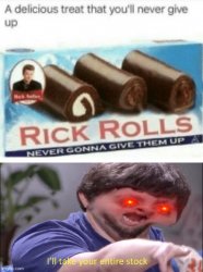 Rick rolls Meme Template