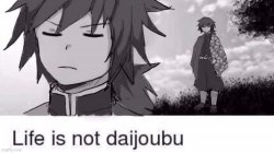 Life is not daijoubu Meme Template