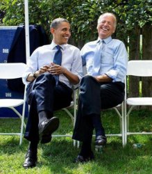 Obama and Biden laughing Meme Template