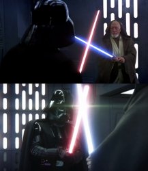 Obi-wan vs Darth vader Meme Template
