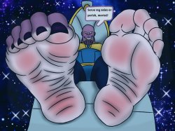 Thanos Feet Meme Template