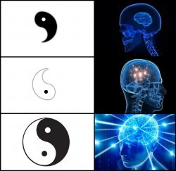 Galaxy Brain Yin Yang Meme Template