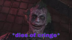 The Joker dies of cringe Meme Template