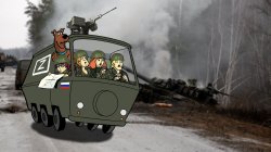 Scooby-Doo Mystery Machine Russian Military Exercise in Ukraine Meme Template