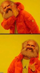 Marx no yes Meme Template