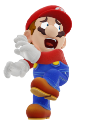 Mario scared Meme Template