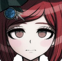 Himiko Yumeno with straight face Meme Template
