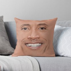 The rock is the pillow Meme Template
