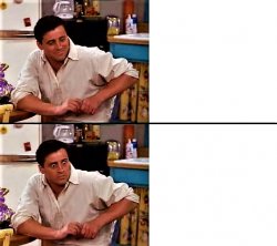 happy and surprised Joey Meme Template