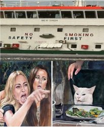 Woman yelling at cat Meme Template