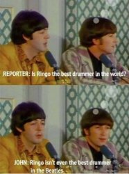 Beatles best drummer Meme Template