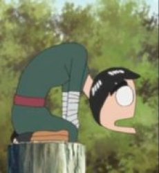 Rock Lee=Cursed Meme Template