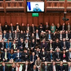 Zelensky addresses British Parliament Meme Template