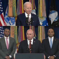 Biden gaffes with 2 black guys and 1 tan guy Meme Template
