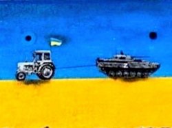 Ukraine tractor and tank Meme Template