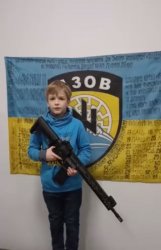 Ukraine Nazi Child Soldier Meme Template