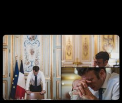 Macron struggling Meme Template