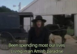 Been spending most our lives living in an Amish Paradise Meme Template