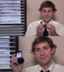 Jim Halpert Engagement Ring Meme Template