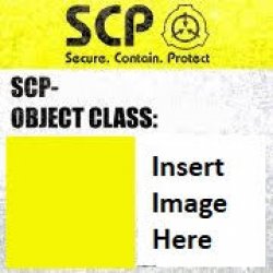 SCP Label With Image Meme Template