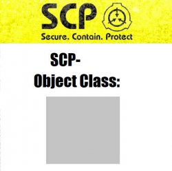 SCP Label Without Warning Meme Template