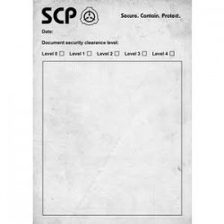 SCP Document Meme Template