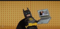 naughty batman on computer Meme Template