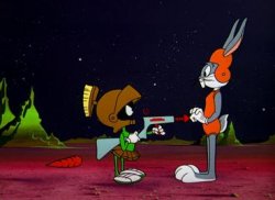 Marvin the Martian and Bugs Bunny Meme Template
