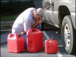 Siphoning gas Meme Template