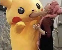 pikachu choking someone Meme Template