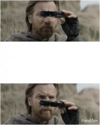 Obi-Wan Kenobi Binoculars blank Meme Template