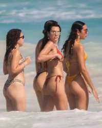 Dua Lipa bikini girls Meme Template