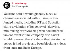 YouTube bans Russian media Meme Template