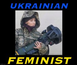 Ukrainian feminist Meme Template