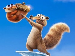 Scrat & Baby Scrat Meme Template