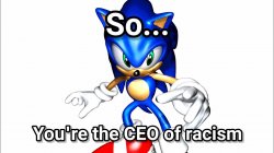 So You're The CEO of Racism? Meme Template