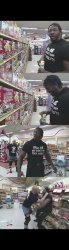 Booker T Steve Austin grocery store fight Meme Template