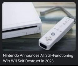 Wii self destruct Meme Template