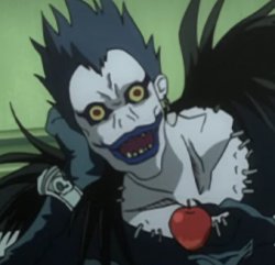 Ryuk (Death Note) With Apple Meme Template