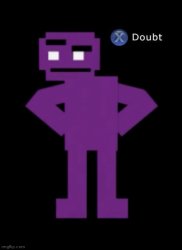 Purple guy doubting Meme Template