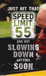 Joe Biden just hit that speed limit 55 mph deep-fried 1 Meme Template