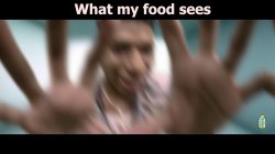 What my food sees Meme Template