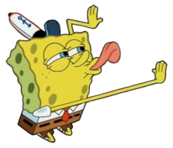 spongebob licking Meme Template
