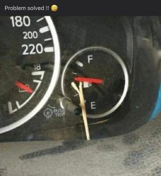 gas gauge Meme Template