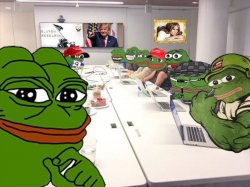 Pepe War Room Meme Template