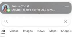 Jesus maybe i didn't die for all sins Meme Template