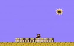 Super Mario 3 Sun Level Meme Template