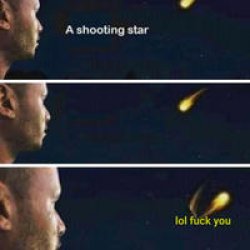 a shooting star Meme Template