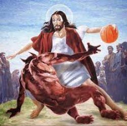 Jesus Basketball Meme Template
